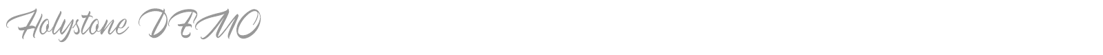 Holystone font preview